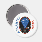 STS 125 Atlantis Magnet (Vorderseite/Rückseite)