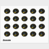 STS-127-Mission-Patch Runder Aufkleber (Blatt)
