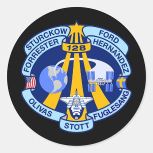 STS-128 RUNDER AUFKLEBER