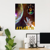 STS 129 Patch Poster (Heimbüro)