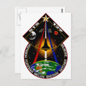 STS 129-Patch Postkarte (Vorne/Hinten)