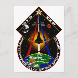STS 129-Patch Postkarte