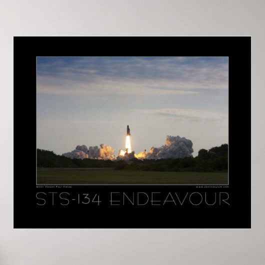 STS-134 Space Shuttle Endeavour Poster (Vorne)