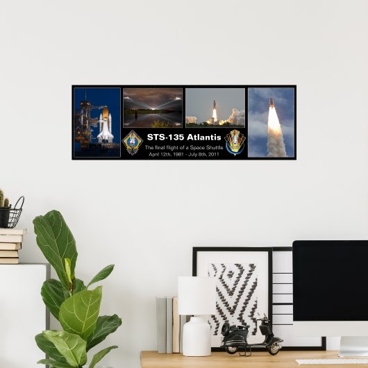 STS-135 Atlantis Final Flight Poster (Heimbüro)