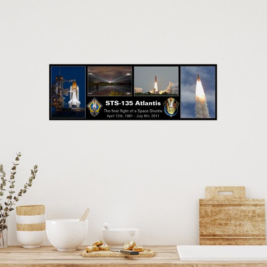 STS-135 Atlantis Final Flight Poster (Küche)