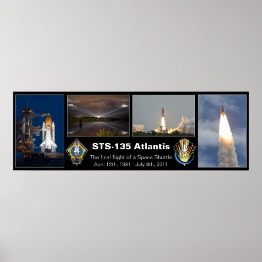 STS-135 Atlantis Final Flight Poster (Vorne)
