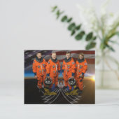 STS-135_Offiziell_Crew_Foto Postkarte (Stehend Vorderseite)