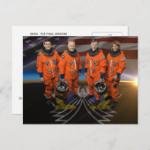 STS-135_Offiziell_Crew_Foto Postkarte (Vorne/Hinten)