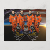 STS-135_Offiziell_Crew_Foto Postkarte (Vorderseite)