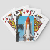 STS-135 Space Shuttle Atlantis hebt ab Spielkarten (Rückseite)