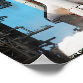 STS-135 Space Shuttle Atlantis hebt Poster ab (Ecke)