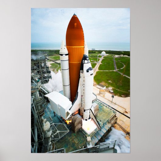 STS-135 Space Shuttle Atlantis Launch Poster (Vorne)