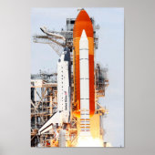 STS-135 Space Shuttle Atlantis Side Foto Launch Poster (Vorne)