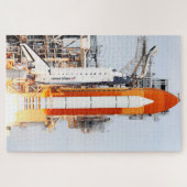 STS-135 Space Shuttle Atlantis Side Foto Launch Puzzle (Horizontal)