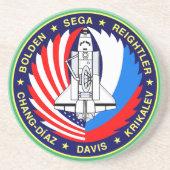 STS-60 MISSION PATCH GETRÄNKEUNTERSETZER (Vorne)