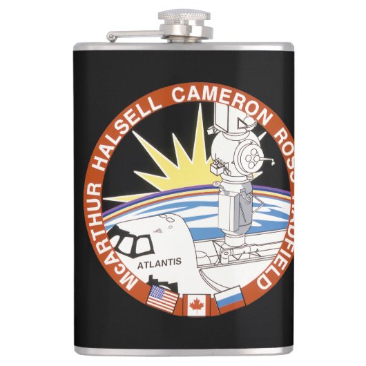 Sts-74 (Mission Patch) Flachmann (Vorderseite)