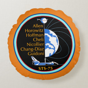 Sts-75-Patch Rundes Kissen