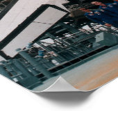 STS-77 Crewmitgliedern Pose mit Shuttle Endeavor Poster (Ecke)