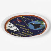 STS-77 PAPPTELLER (Schrägansicht)