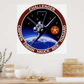 STS-7: Challenger OV-99 & Sally Ride Poster (Küche)
