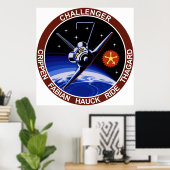 STS-7: Challenger OV-99 & Sally Ride Poster (Heimbüro)