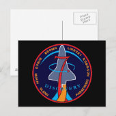 STS-95-Patch für die Raumfährenentdeckung Postkarte (Vorne/Hinten)
