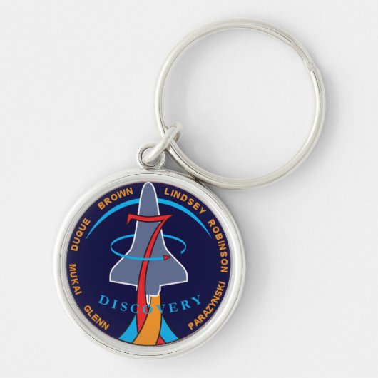 STS-95 Space Shuttle Discovery Missions-Patch-Logo Schlüsselanhänger (Vorne)