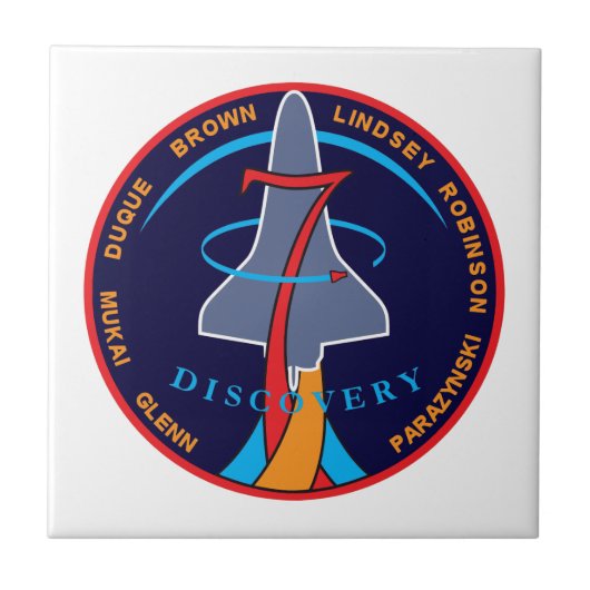 STS-95 Space Shuttle Discovery Missionsabzeichen L Fliese (Vorderseite)