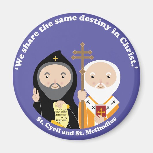 Sts. Cyril und Methodius Magnet (Vorne)