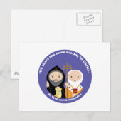Sts. Cyril und Methodius Postkarte (Vorne/Hinten)