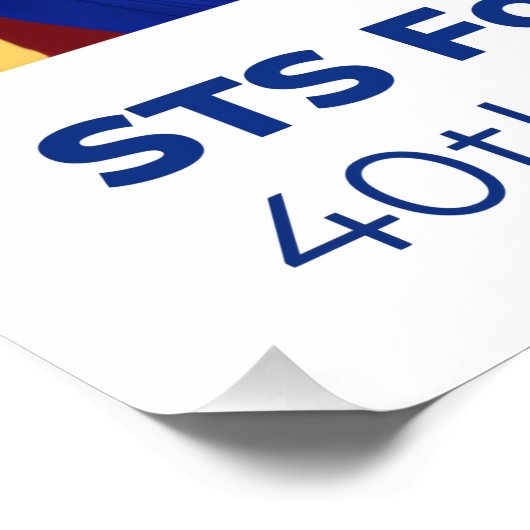 STS Foundation 40th Anniversary Poster (Ecke)