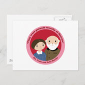 Sts. Louis und Zelie Martin Postkarte (Vorne/Hinten)