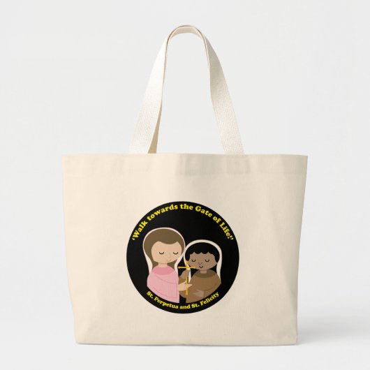 Sts. Perpetua und Felicity Jumbo Stoffbeutel (Vorne)