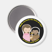 Sts. Perpetua und Felicity Magnet (Vorderseite/Rückseite)