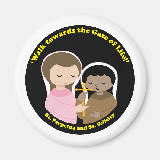 Sts. Perpetua und Felicity Magnet (Vorne)