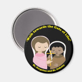 Sts. Perpetua und Felicity Magnet (Vorderseite/Rückseite)