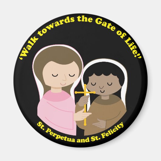 Sts. Perpetua und Felicity Magnet (Vorne)