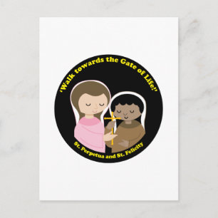 Sts. Perpetua und Felicity Postkarte