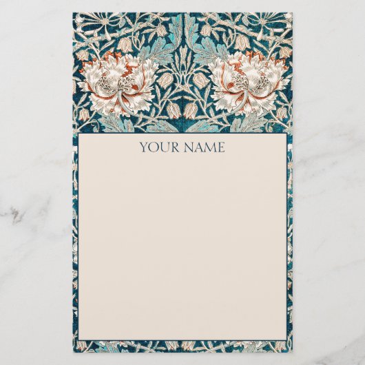 STSTIONERIE: WILLIAM MORRIS : HONEYSUCKLE BRIEFPAPIER (Vorderseite)