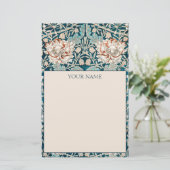 STSTIONERIE: WILLIAM MORRIS : HONEYSUCKLE BRIEFPAPIER (Stehend Vorderseite)