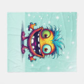 Stu 001 ist der Mini-Monster-Troll Fleecedecke (Vorderseite (Horizontal))