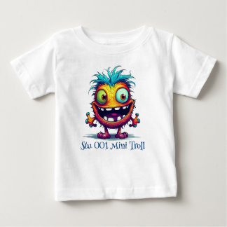 Stu 001 Mini Troll Personalisiert Baby T-shirt