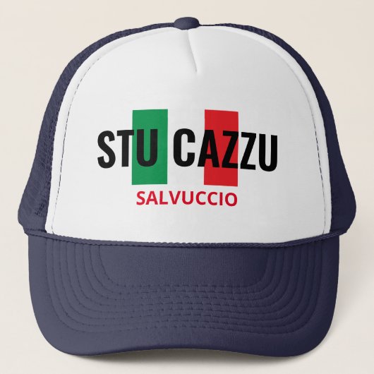 Stu Cazzu Personalisiert Trucker Hat Truckerkappe (Vorderseite)
