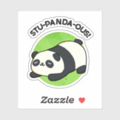 Stu-panda-ous Funny Panda Pun Aufkleber (Blatt)