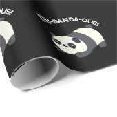Stu-panda-ous Funny Panda Pun Dark BG Geschenkpapier (Rolleneckpunkt)