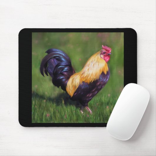 (Stuart Bantam Rooster Mousepad (Mit Mouse)