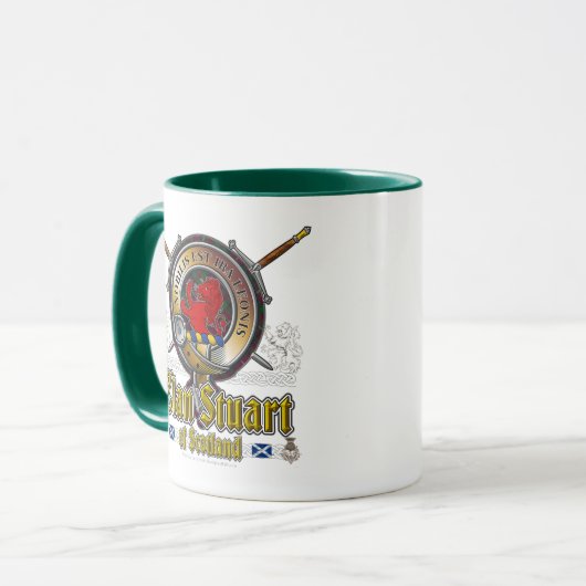 Stuart Clan Abzeichen Tasse (Vorderseite Links)