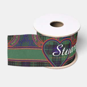 Stuart-Clan karierter schottischer Kilt Tartan Ripsband