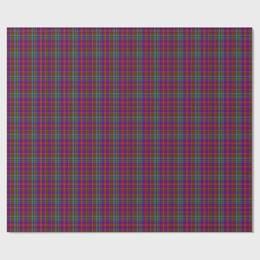 Stuart Clan Scottish Tartan Kariert Wrapping Paper Geschenkpapier (Flach)