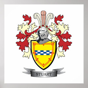Stuart Familienwappen Coat of Arms Poster